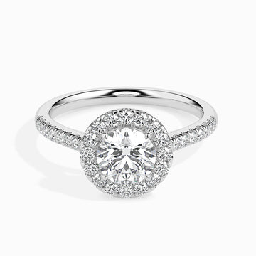 1.5 Ct Round Halo Ring