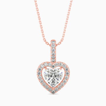 0.5 Ct Radiant Heart Pendant