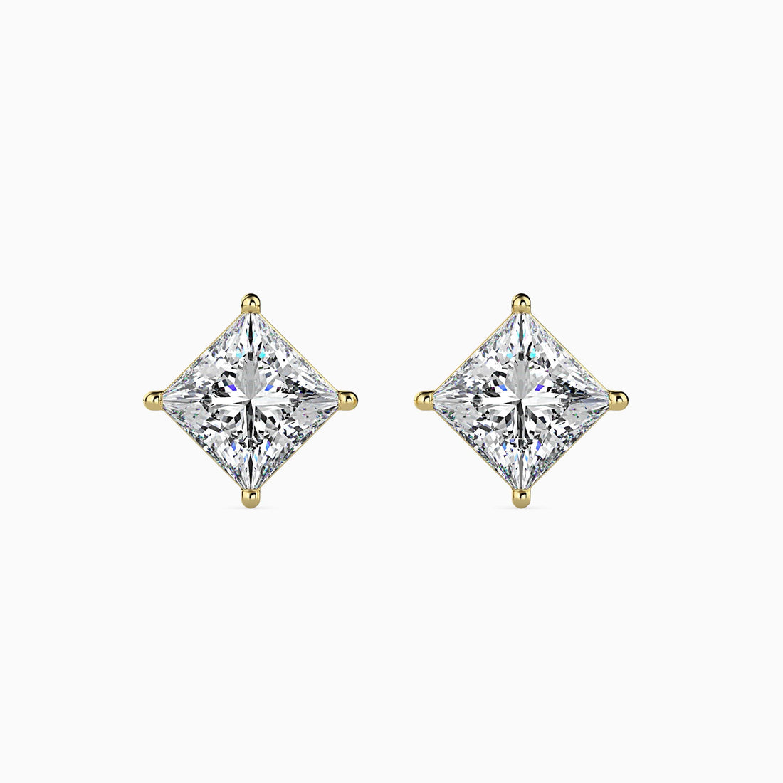 0.5 Ct Classic Princess Earrings