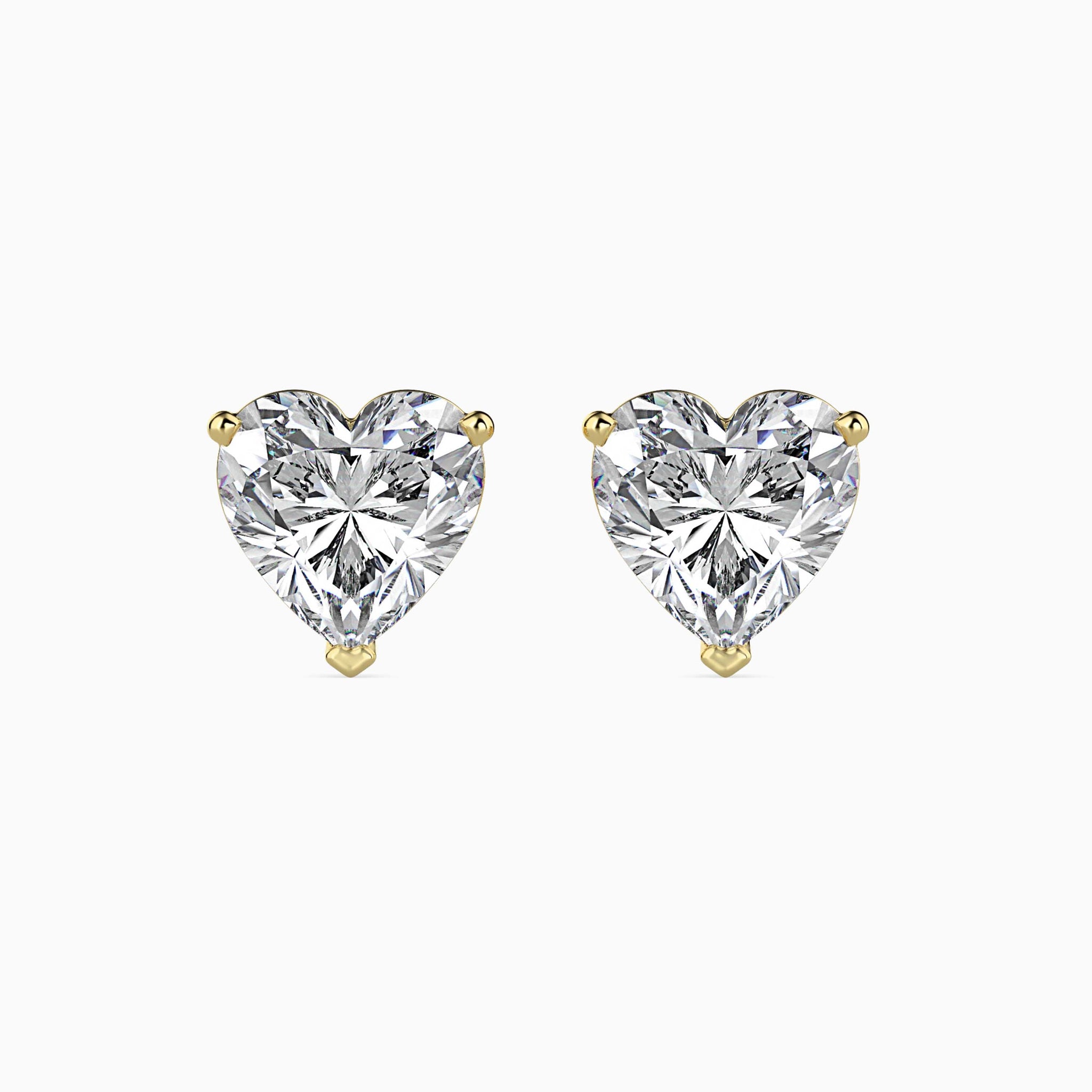 0.5 Ct Cupid Heart Earrings