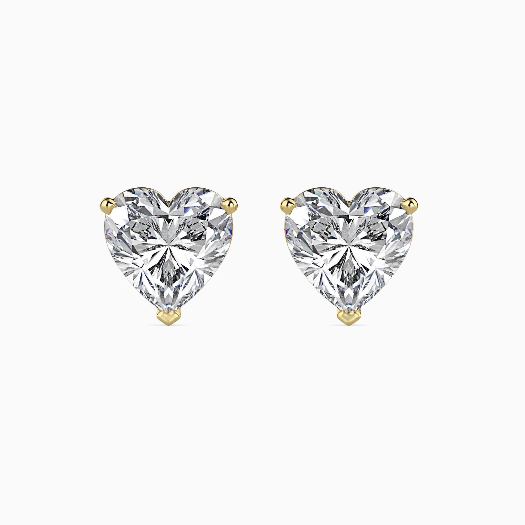 1.5 Ct Cupid Heart Earrings