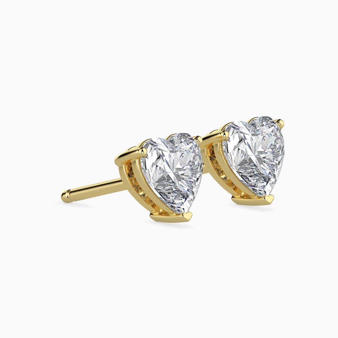 1.5 Ct Cupid Heart Earrings