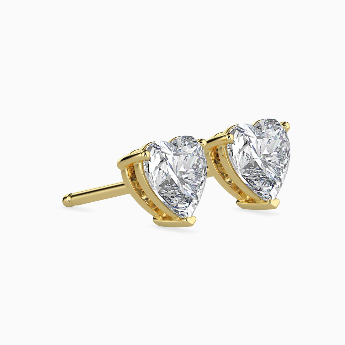 0.5 Ct Cupid Heart Earrings