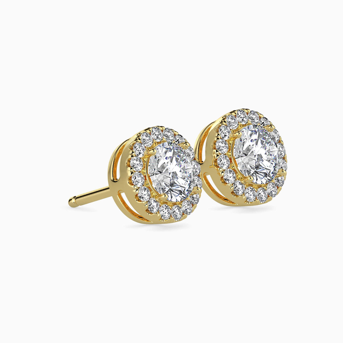 0.5 Ct Radiant Round Earrings