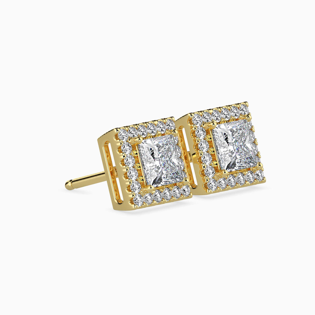 0.5 Ct Radiant Princess Earrings