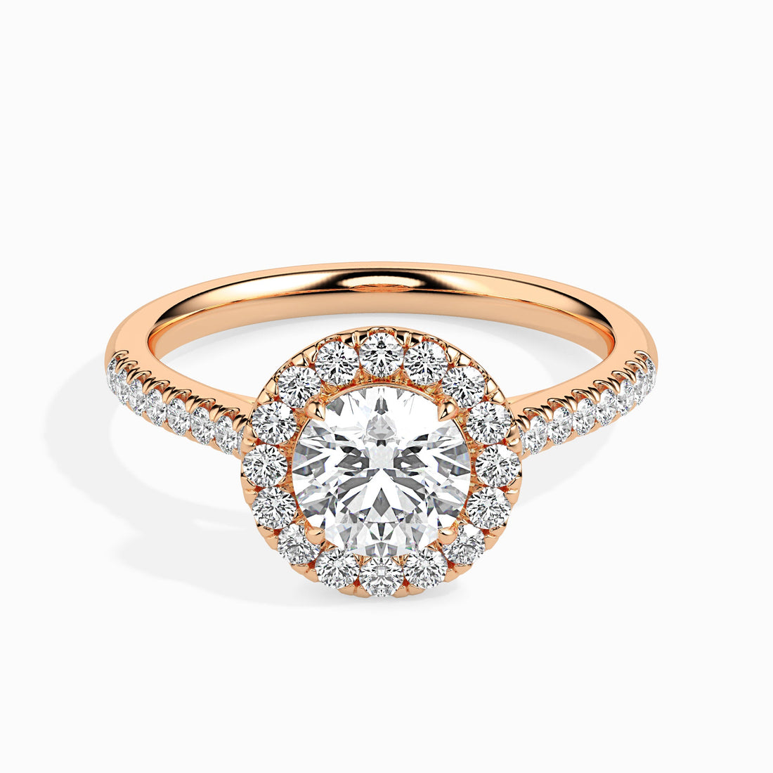 1.5 Ct Round Halo Ring