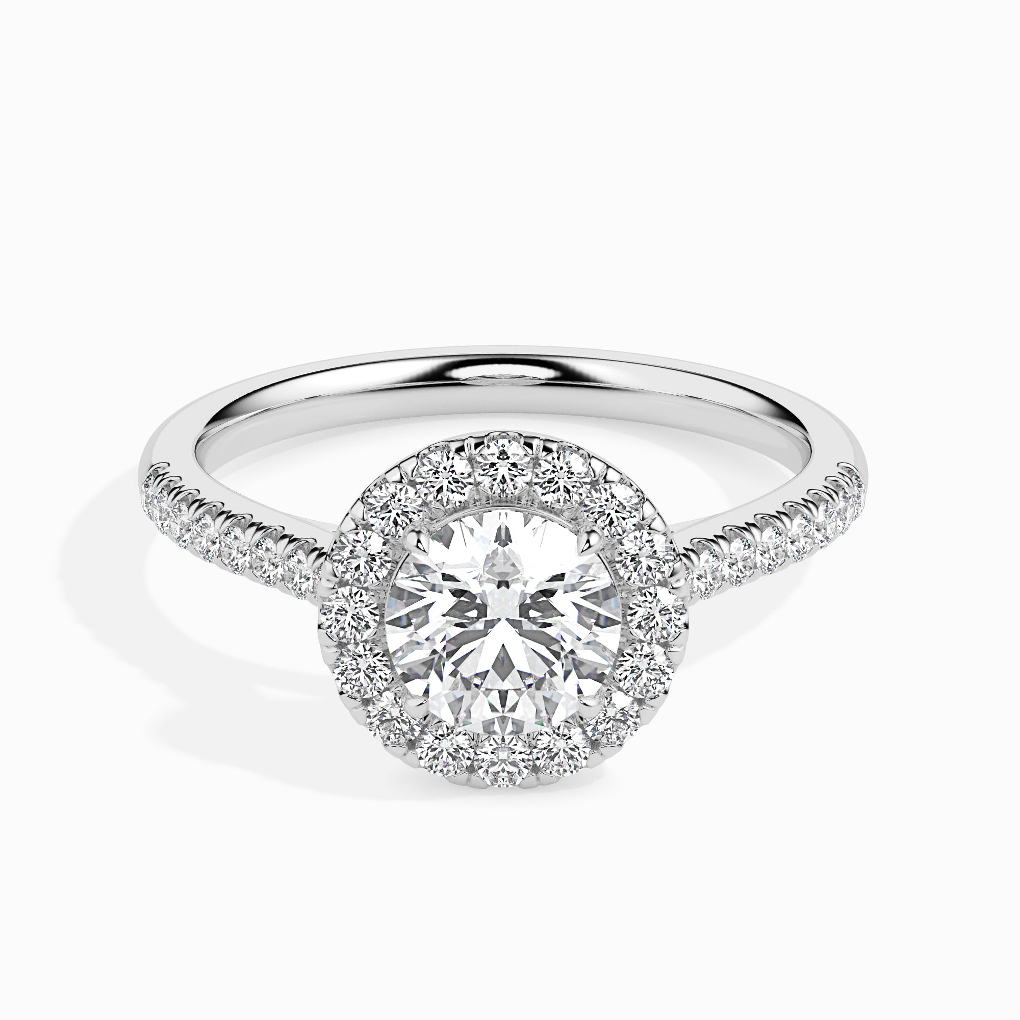 1.50 Ct Round Halo Ring