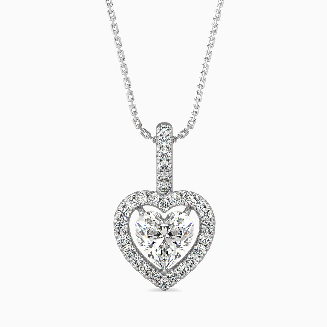 0.5 Ct Radiant Heart Pendant