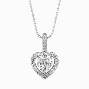 1.5 Ct Radiant Heart Pendant