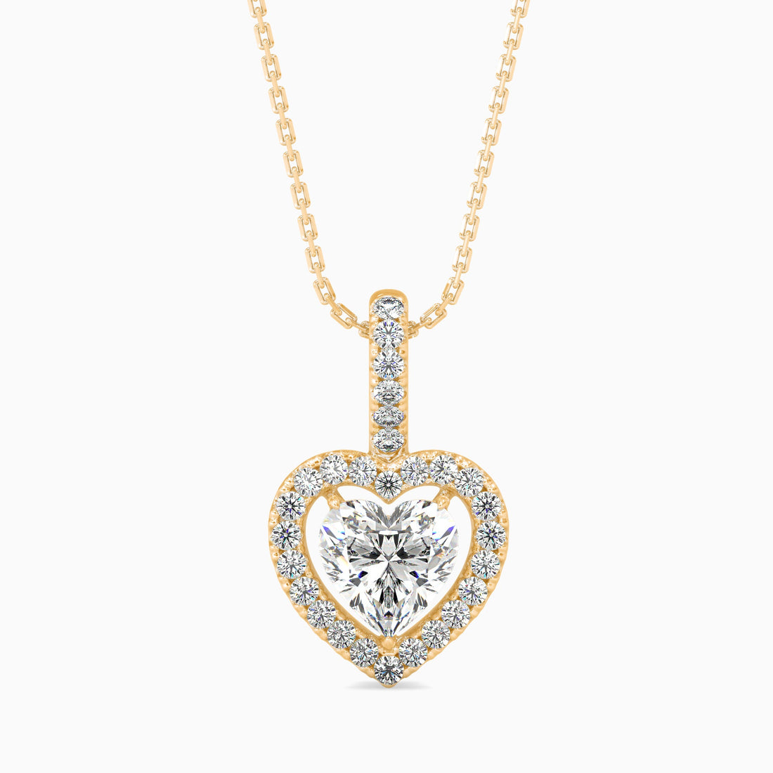 2 Ct Radiant Heart Pendant