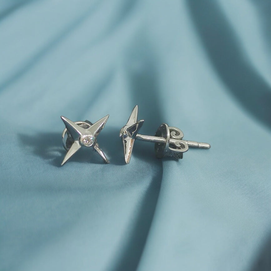 Shuriken Earrings