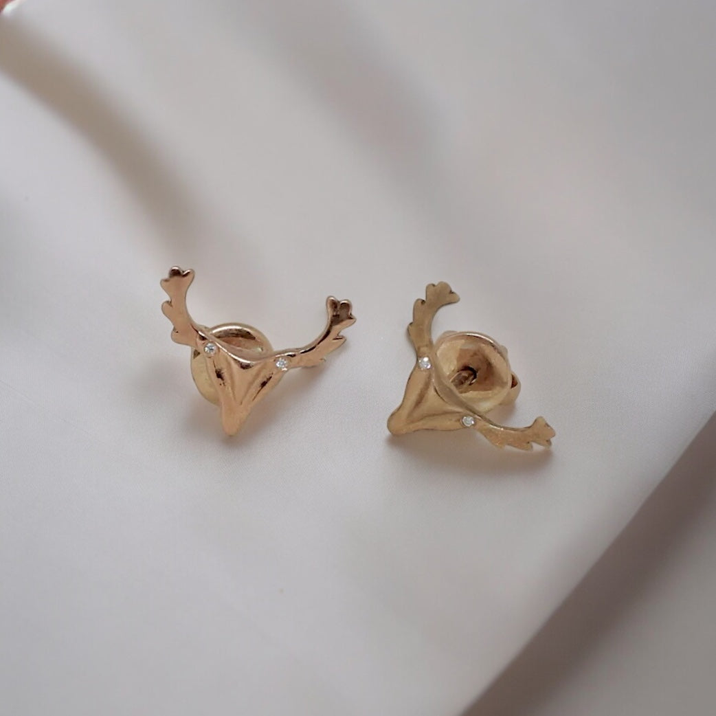 stag patronus earrings